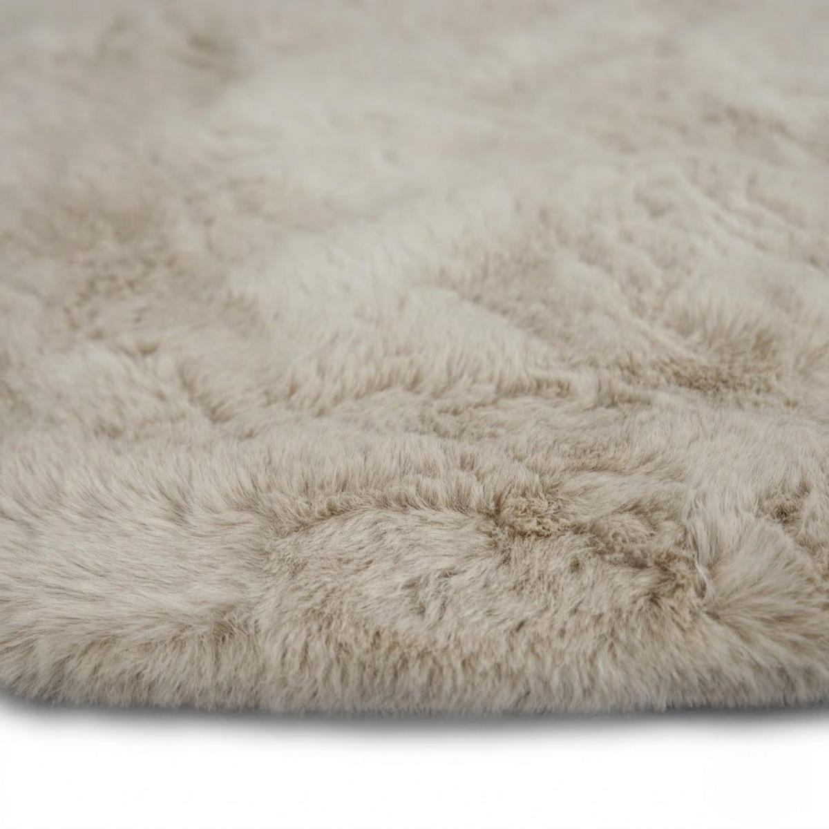 FELLTEPPICH CLOUD SUPER SOFT 120/120 cm Beige - Beige, Textil (120/120cm) - Consilio Concept