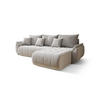 ECKSOFA mit Schlaffunktion TOKYO R Monolith 84 Rechts - Hellgrau, Textil (280/185cm) - Bedante