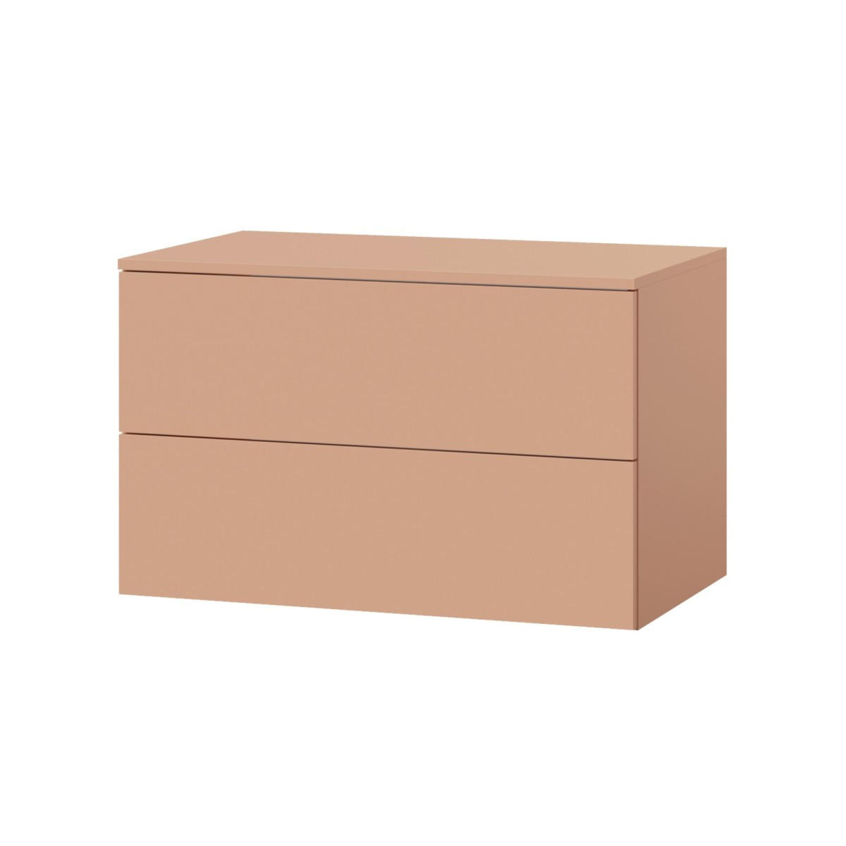 WASCHTISCHUNTERSCHRANK Color 2S 80 Alpaca - Koralle, Holzwerkstoff (80/50/45cm) - mzm24