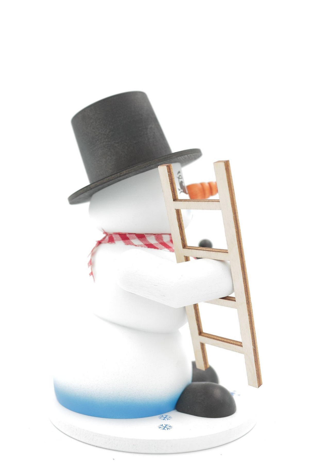 RAUCHFIGUR Schneemann Weiß Schornsteinfeger 19 cm - Multicolor, Holz (15/19/0.1cm)