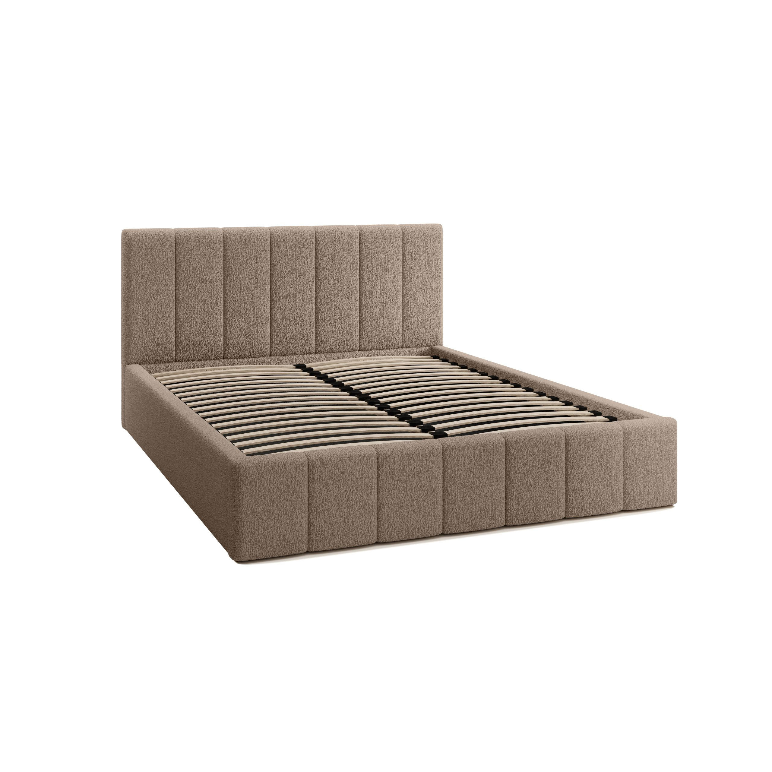 POLSTERBETT Doppelbett Handorf 160x200 cm Braun - Braun, Textil (160/200cm) - Fedve