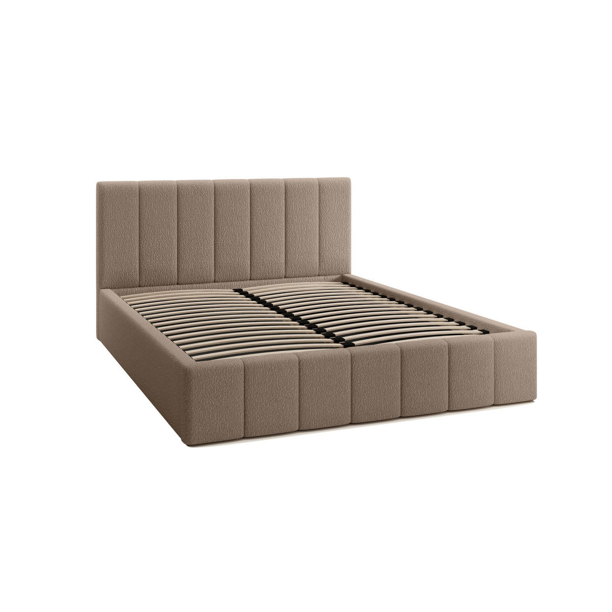 POLSTERBETT Doppelbett Handorf 140x200 cm Braun - Braun, Textil (140/200cm) - Fedve