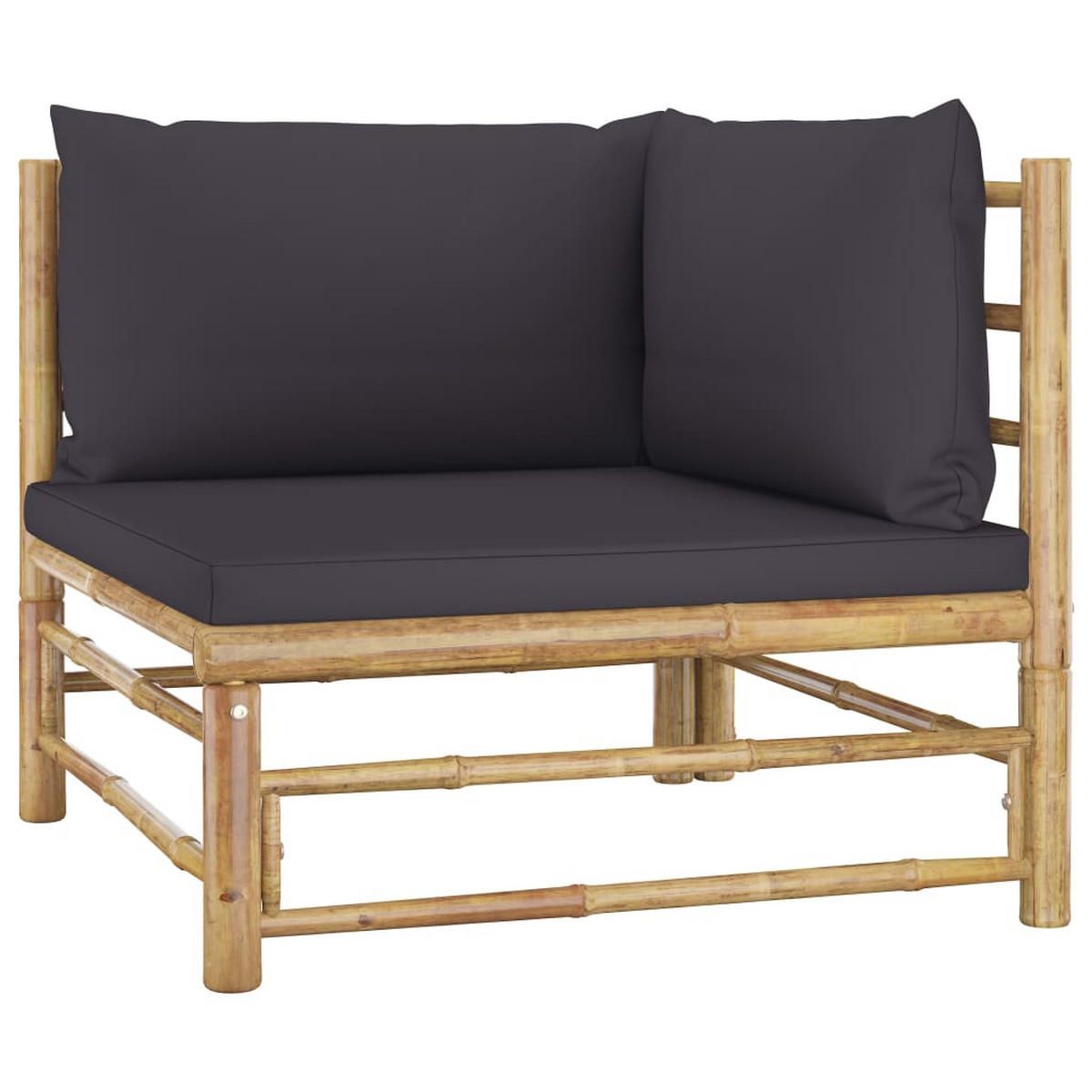 GARTENSET Renken 4-teilig - Grau, Naturmaterialien - Nettlife