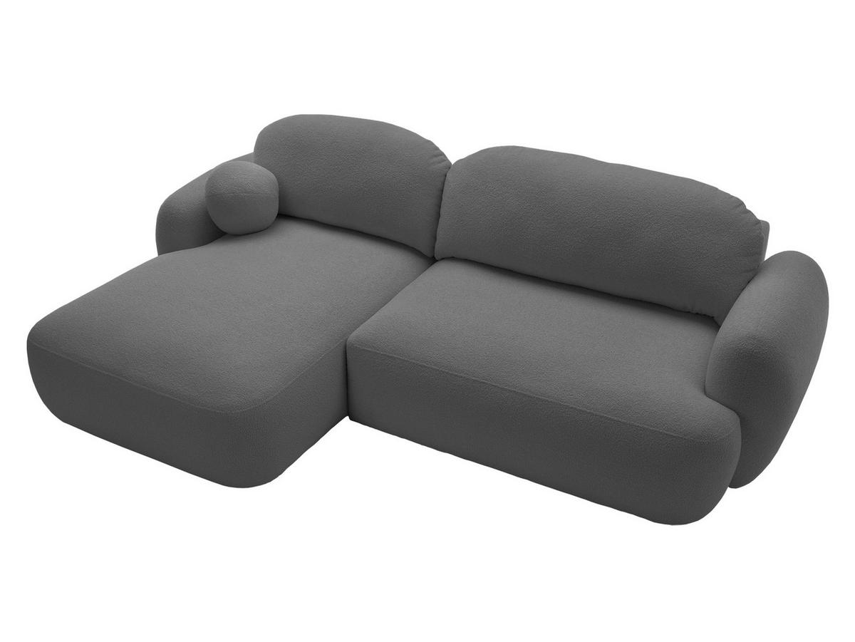 ECKSOFA Mayo, Seite: Links - Schwarz/Grau, Holz/Kunststoff (275/175cm) - MIRJAN24