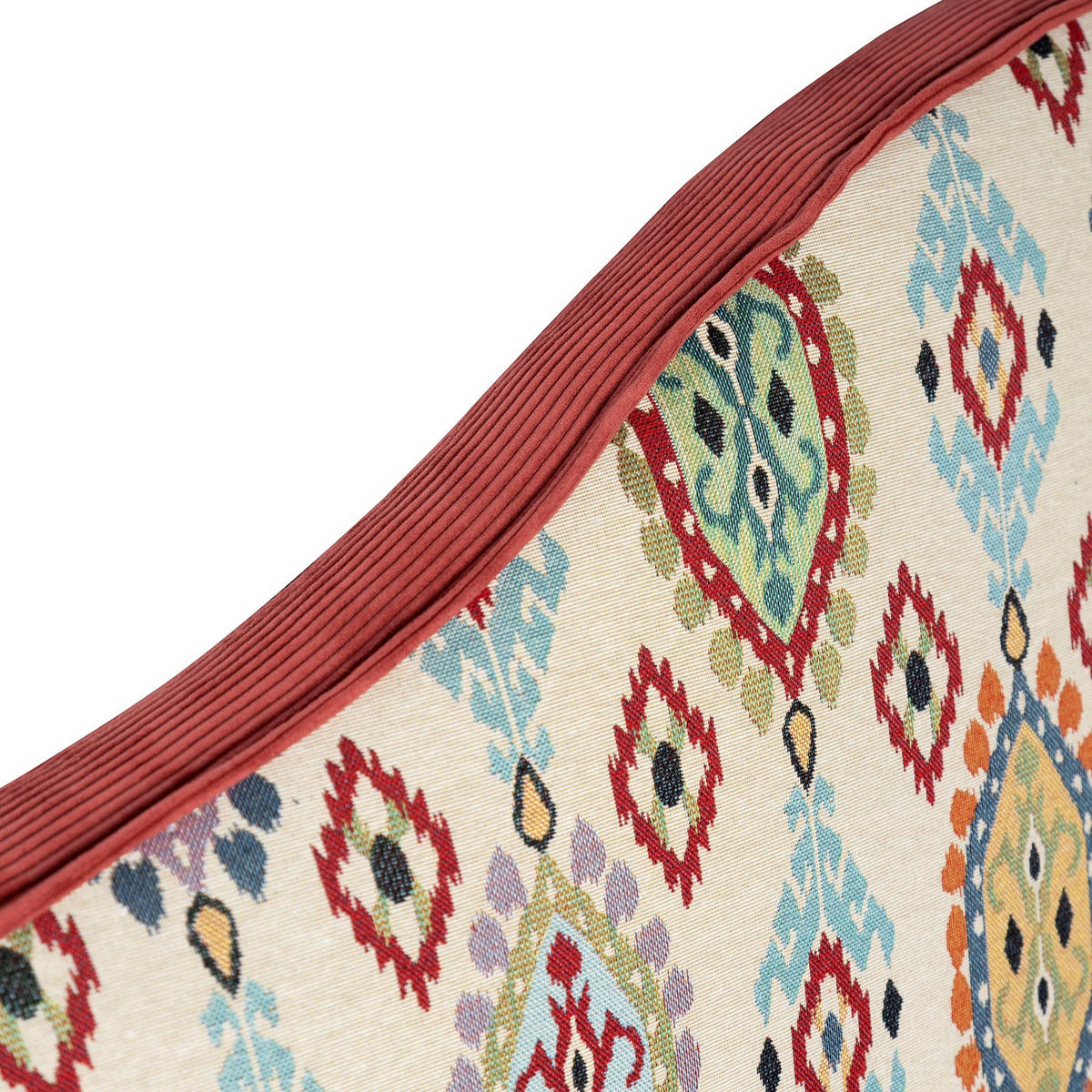 BETTKOPFTEIL 150 cm SUZANNE - Rot, Holz (160/74/8cm) - RNT By Really Nice Things