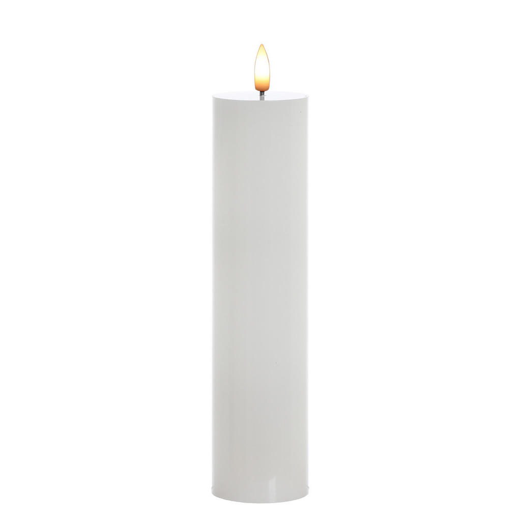 Mondex LED SVÍČKA, plast, bílá