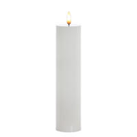 LED-KERZE Idalia Weiß 23.5/5/23.5 cm Kunstoff - Weiß, Kunststoff (23.5/5/23.5cm) - Mondex