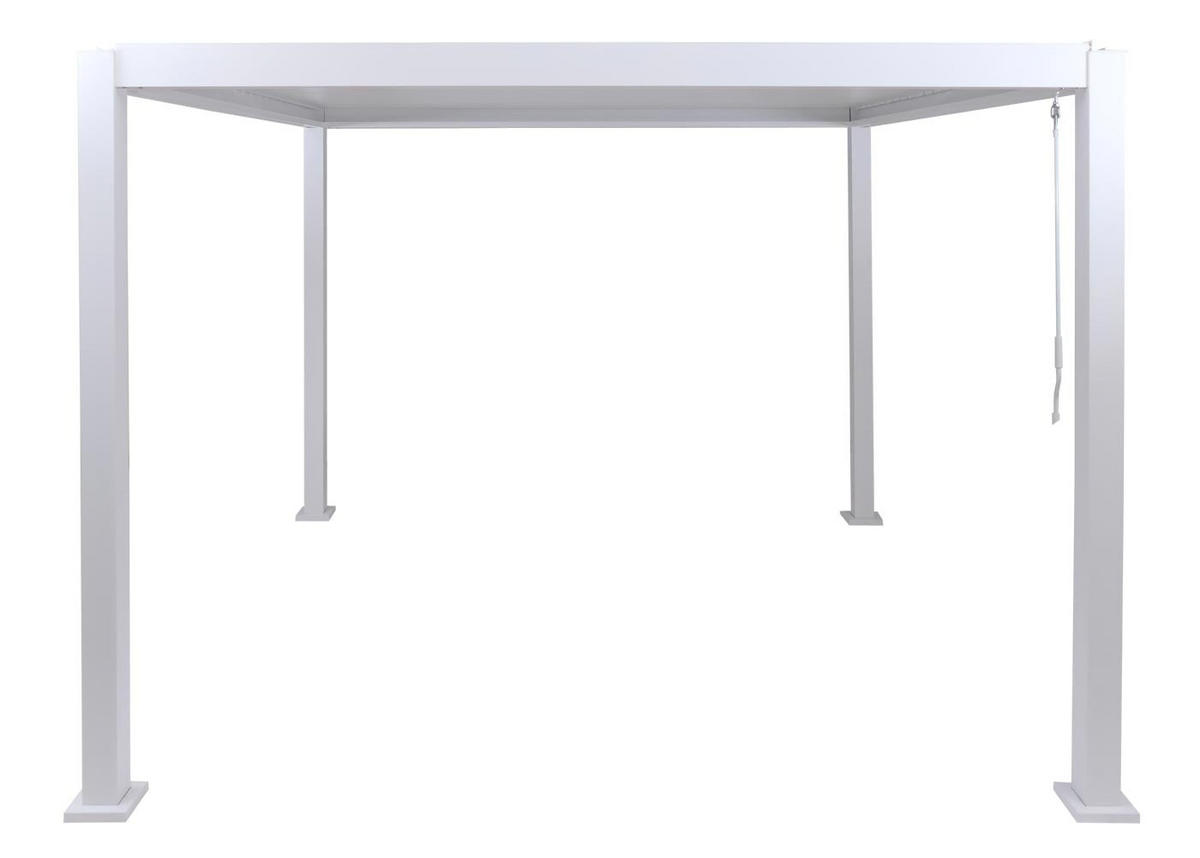 PERGOLA 235x300x300cm Weiß - Weiß, Metall (300/235/300cm) - BERLINLODGE