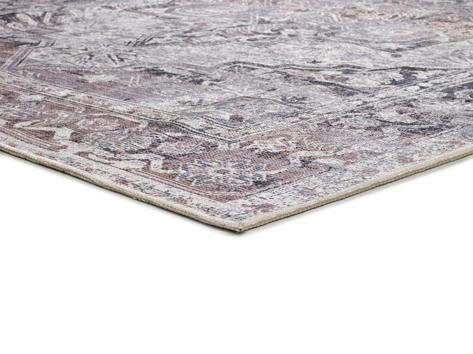 VINTAGE-TEPPICH Grau Neila 120/170 cm - Grau, Naturmaterialien/Textil (120/170cm) - Atticgo
