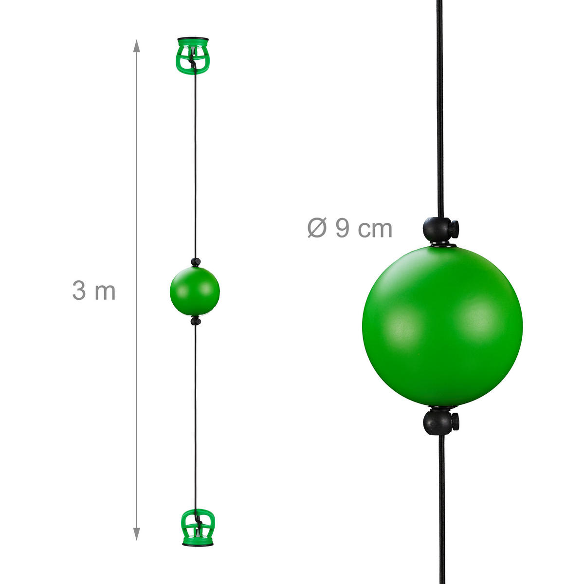 BOX-REFLEXBALL - Multicolor, Kunststoff (9/9cm) - Relaxdays