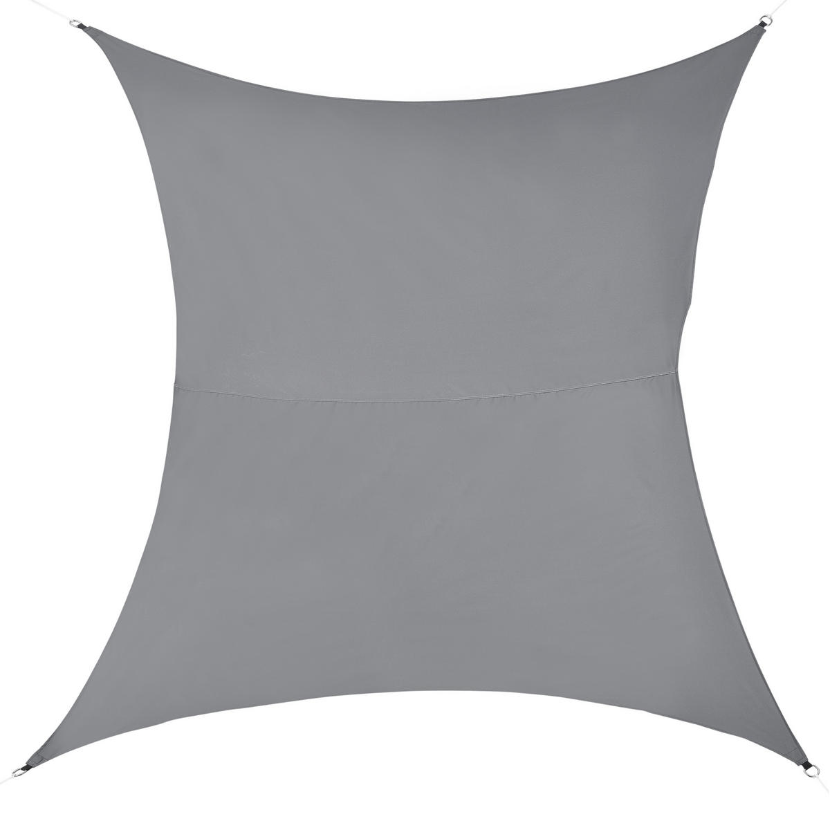 SONNENSEGEL Lerma rechteckig - Dunkelgrau, Textil (500/300cm) - [en.casa]