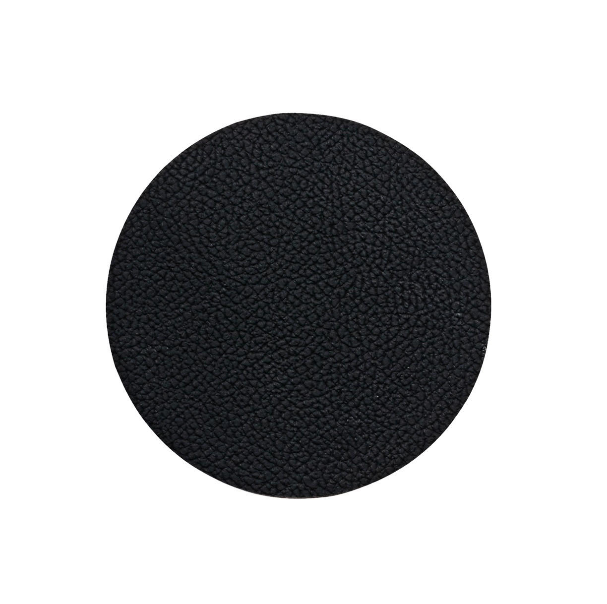 UNTERSETZER - Veganes Leder - Schwarz - ø 10 cm - 6 Stück - Schwarz, Kunststoff (2/10cm) - Cookinglife