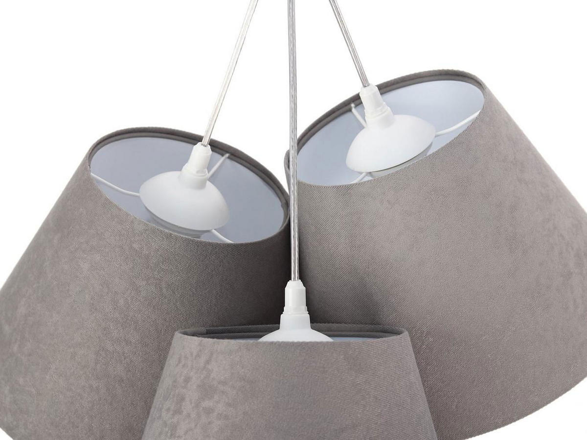 HÄNGELEUCHTE Grau 26/19 cm - Weiß, Kunststoff (26/0.8/19cm) - ONZENO