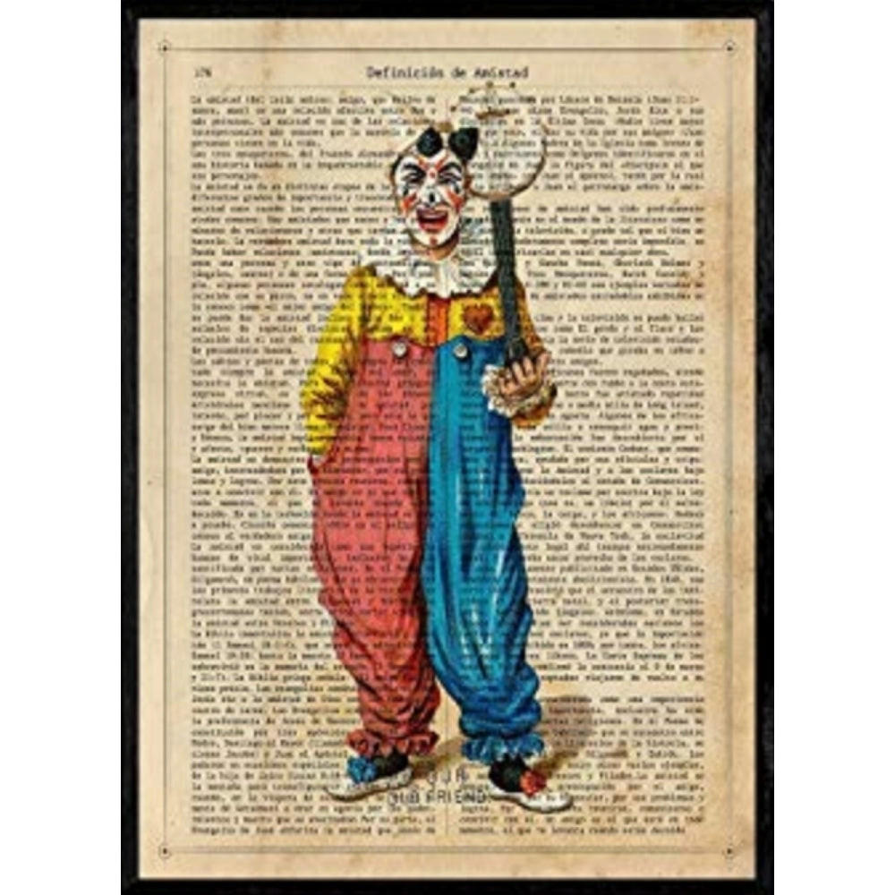 POSTER Clowns. Richard Blatt A4 Rahmenlos - Klar, Papier (29.7/5/21cm) - Nacnic
