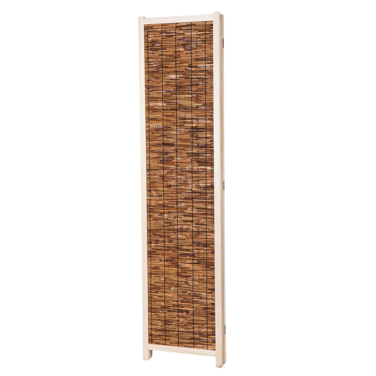 RAUMTEILER Gran Playa 4-teilig Schilfrohr dunkelbraun - Dunkelbraun, Holz (160/170/3cm) - CREEDWOOD