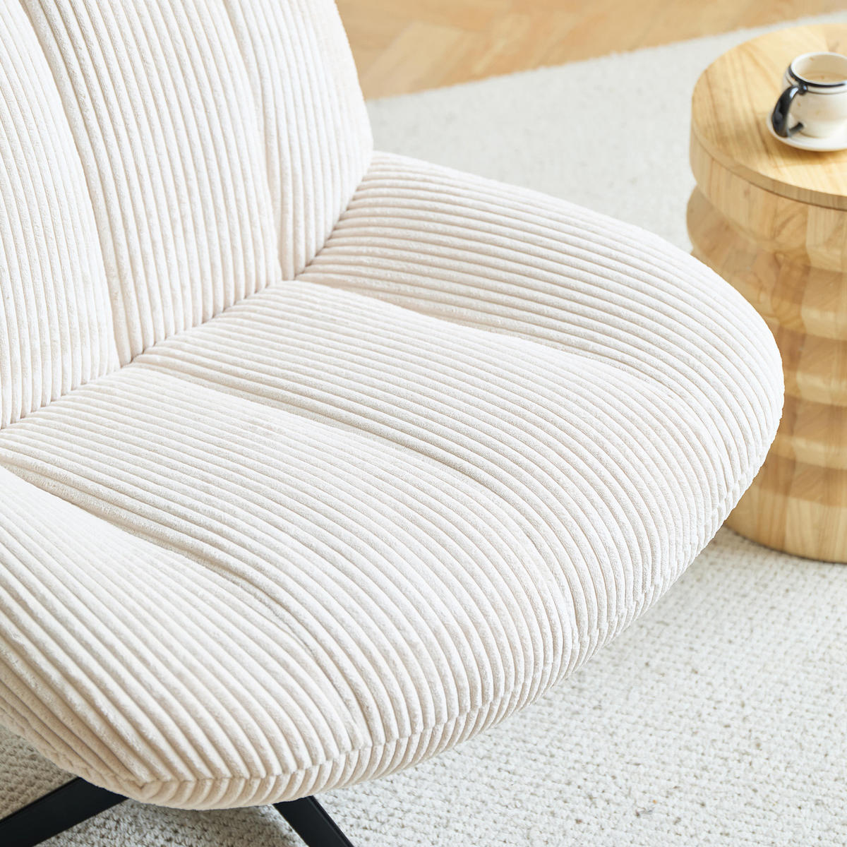 SESSEL Kord Beige - Beige, Textil (74/82/73cm) - Nordlys