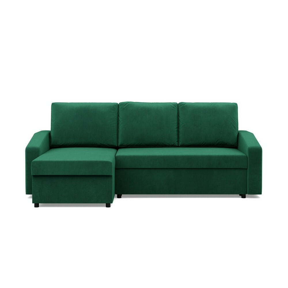 ECKSOFA Neo mit abgeschrägter Armlehnen grün - Grün, Textil (231/140cm) - SIMKAM Furniture