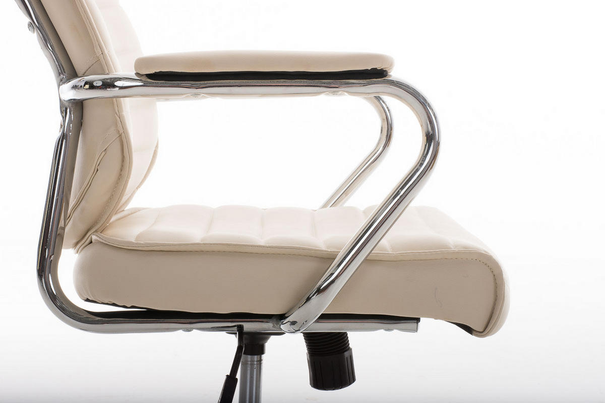 BÜROSTUHL Rocket V2, Creme - Creme, Textil/Metall (59/128/57cm) - TPFLiving