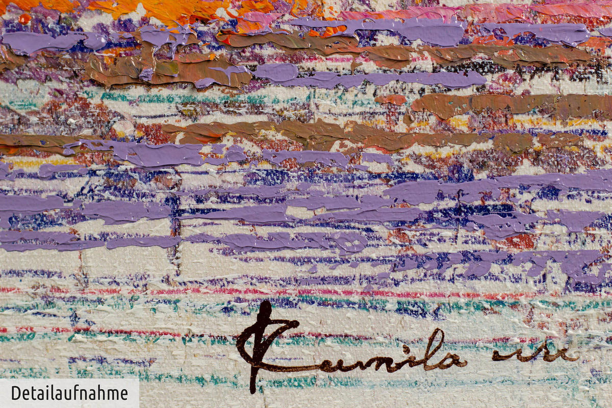 ÖLGEMÄLDE 75/100 cm - Multicolor, Holz/Textil (2.5/100cm) - KUNSTLOFT