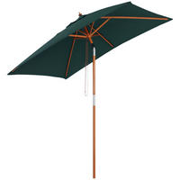 SONNENSCHIRM DE-05590 Knickbar, rechteckig, 3-stufig Grün - Grün, Holz (150/200cm) - ComfortXL