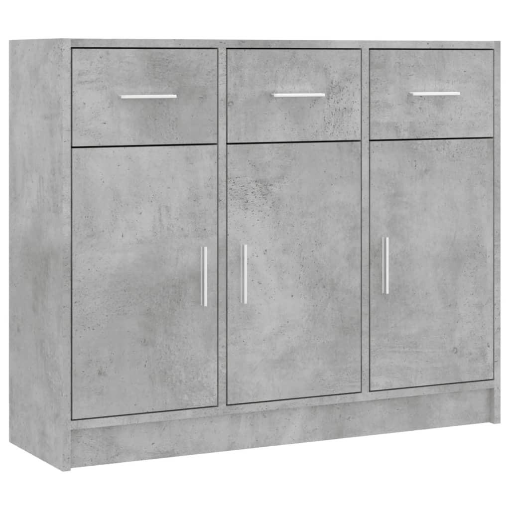 vidaXL Sideboard Hellgrau 91x75x28 cm