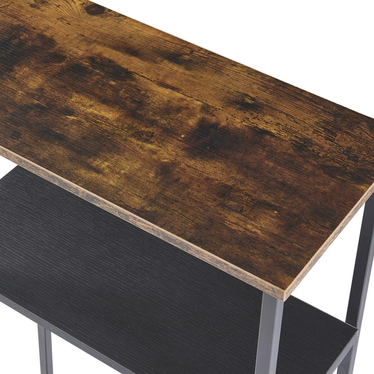 KAMINHOLZREGAL Turku - Schwarz, Metall (60/112/30cm) - [en.casa]