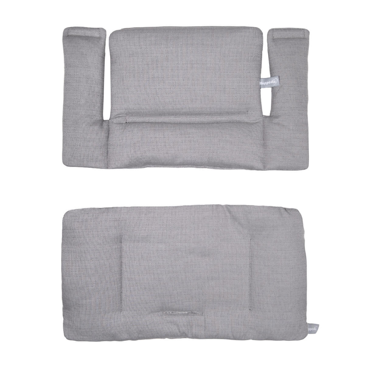 KINDERSTUHLPOLSTER Hochstuhl Sitzkissen Set für Stokke Tripp Trapp - Grau, Textil (27/7/38cm) - Hoppediz