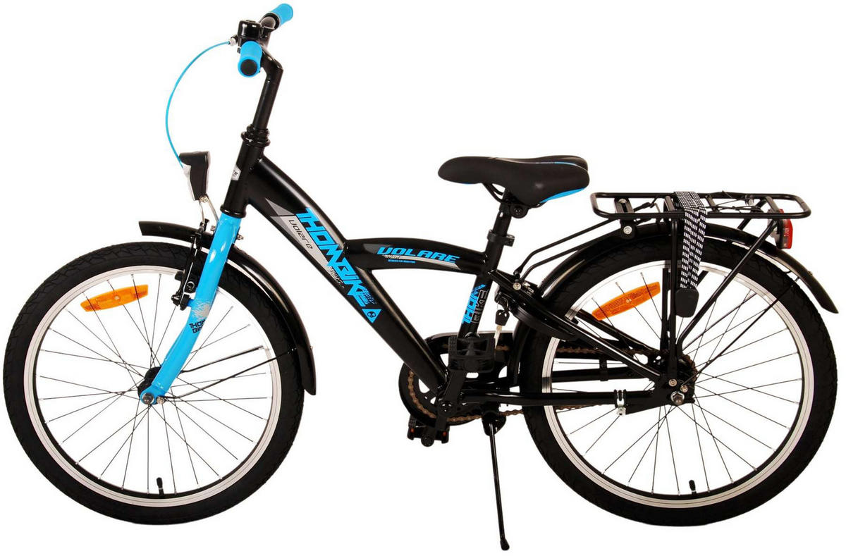 KINDERFAHRRAD Thornbike - Jungen - 20 Zoll - Rücktritt + Handbremsen - Schwarz/Blau - Blau, Metall (60cm) - TPFSports