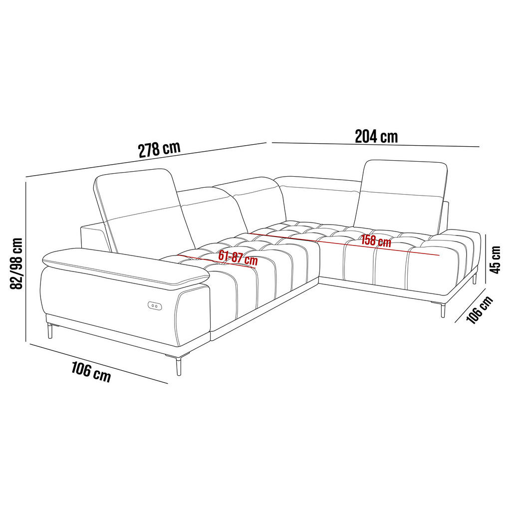 Thumbnail - DomoHome Ecksofa, Dunkelgelb, Textil, Rechteckig, 352x204 cm, Wohnzimmer, Sofas & Couches, Wohnlandschaften, Ecksofas