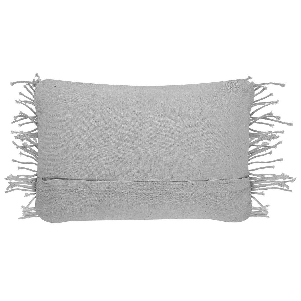 DEKOKISSEN 2er-Set Hellgrau 30/45 cm Kirikkale - Hellgrau, Naturmaterialen/Textil (30/45cm) - Beliani