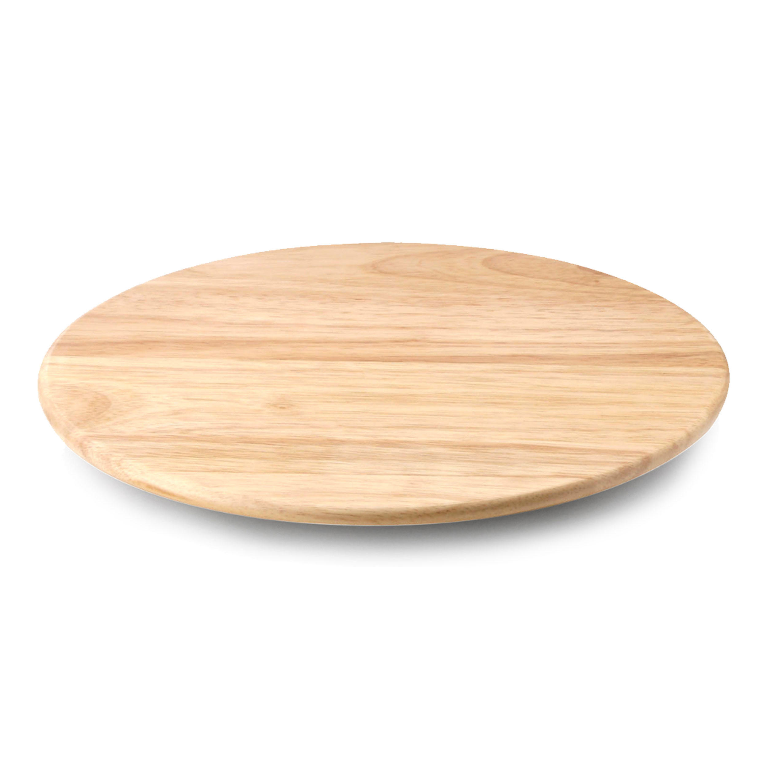 DREHPLATTE, Gummibaumholz, Ø 30 cm - Braun, Holz (30/3/30cm) - Continenta