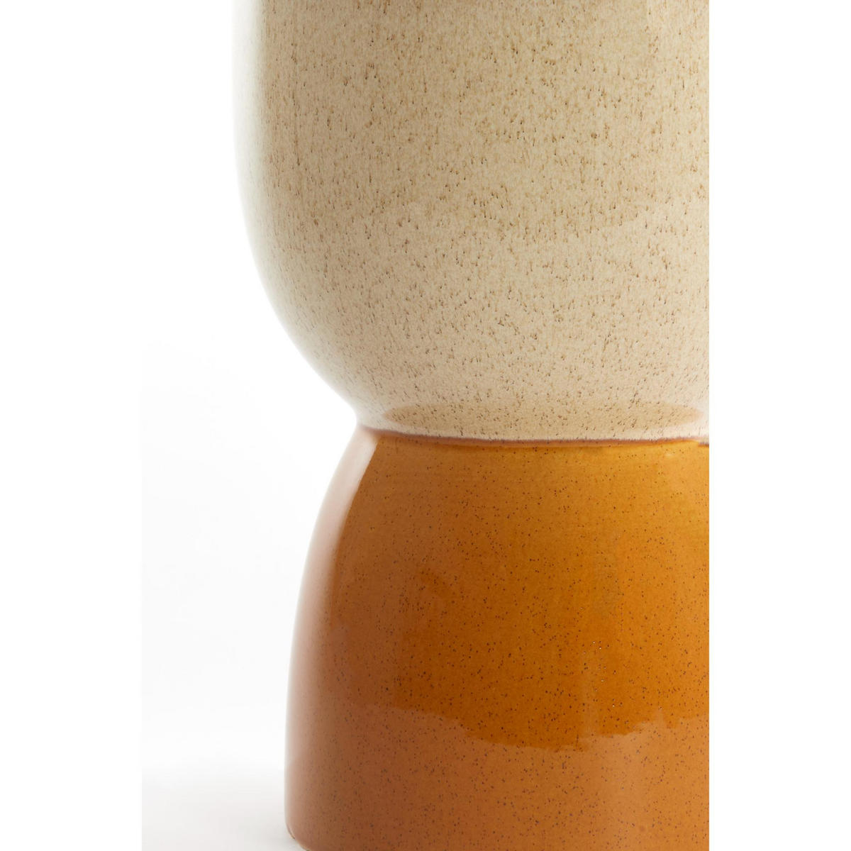 BEISTELLTISCH Finca Weiß 28.5/28.5/42 cm - Weiß, Keramik (28.5/28.5/42cm) - Light & Living