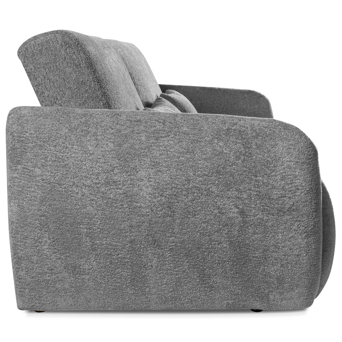 SCHLAFSOFA Carla 3-Sitzer mit Schlaffunktion, Grau - Grau, Textil (225/93/100cm) - Beautysofa