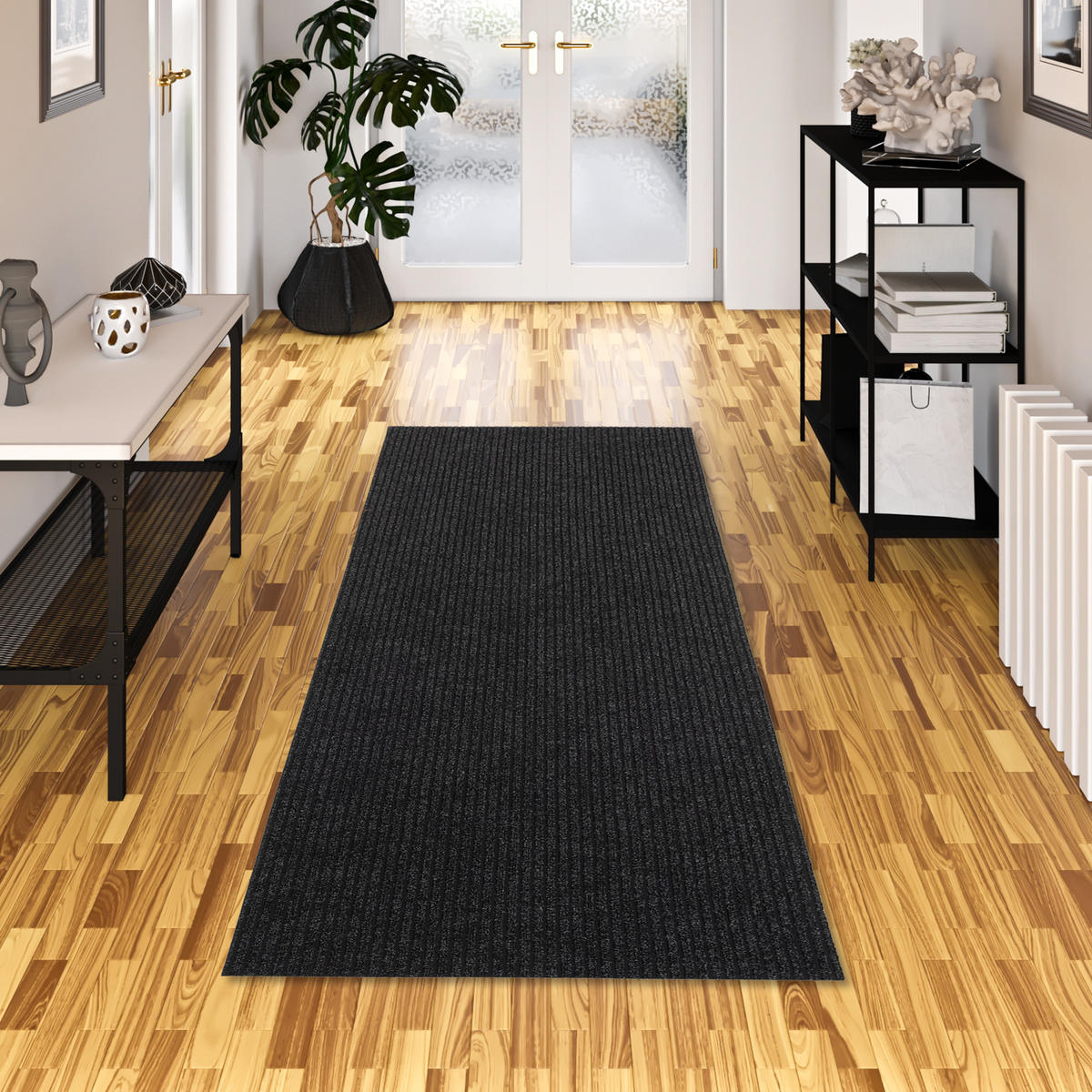 SCHMUTZFANGLÄUFER FUSSMATTEN LÄUFER CLEAN - Anthrazit, Textil (80/200cm) - Snapstyle