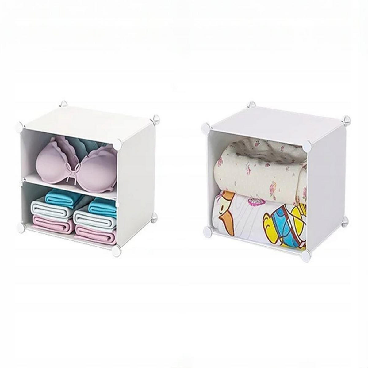 MODULARER kleiderschrank 185/39/37 cm - Weiß, Kunststoff (37/185/39cm) - MUVU