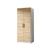 ŠATNÍ SKŘÍŇ GOLD Bílá & Dub Craft - bílá/medově dubová, kompozitní dřevo (78/205/52.5cm) - Kier Furniture