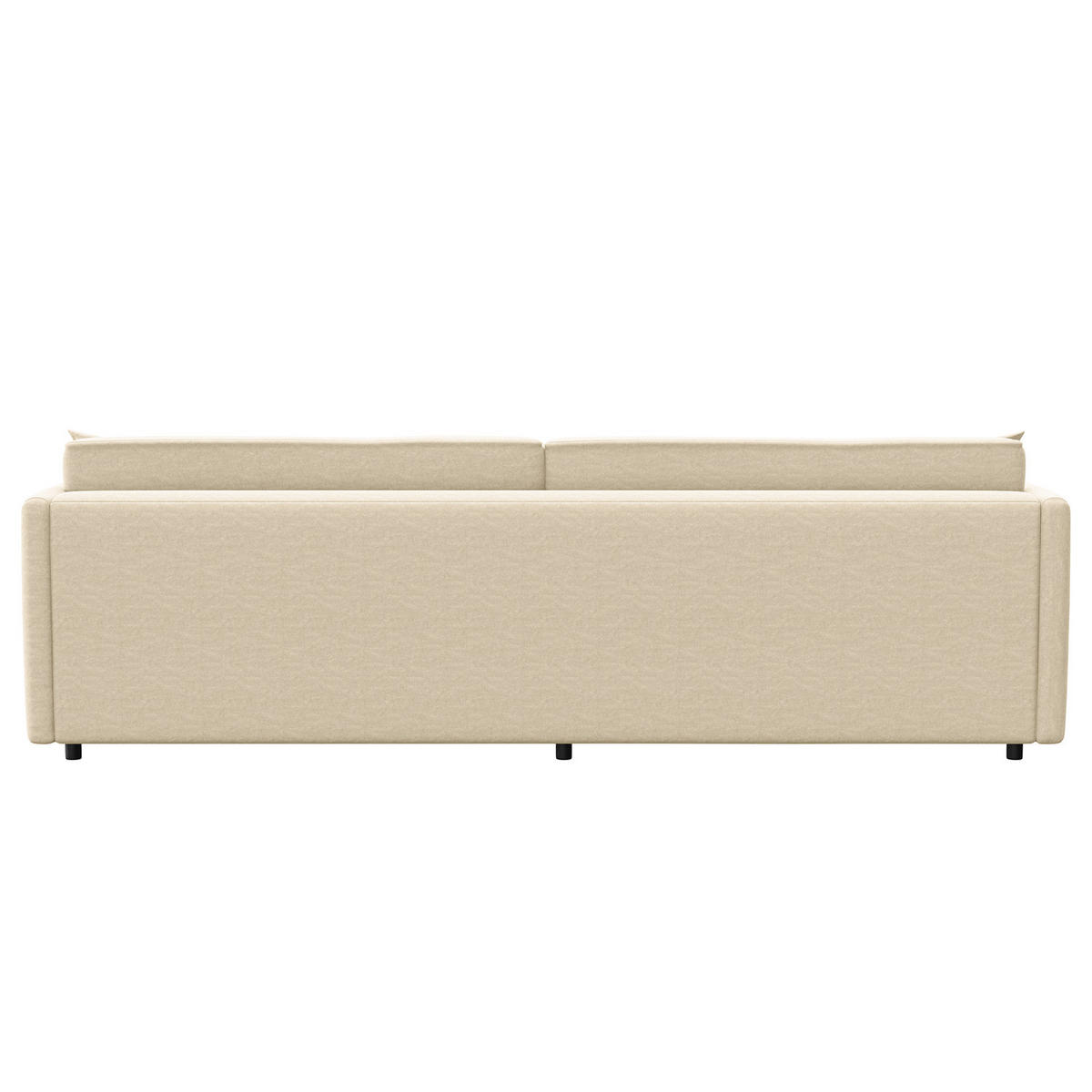 ECKSOFA mit Longchair - Schwarz/Weiß, Kunststoff/Textil (290/183cm) - home24