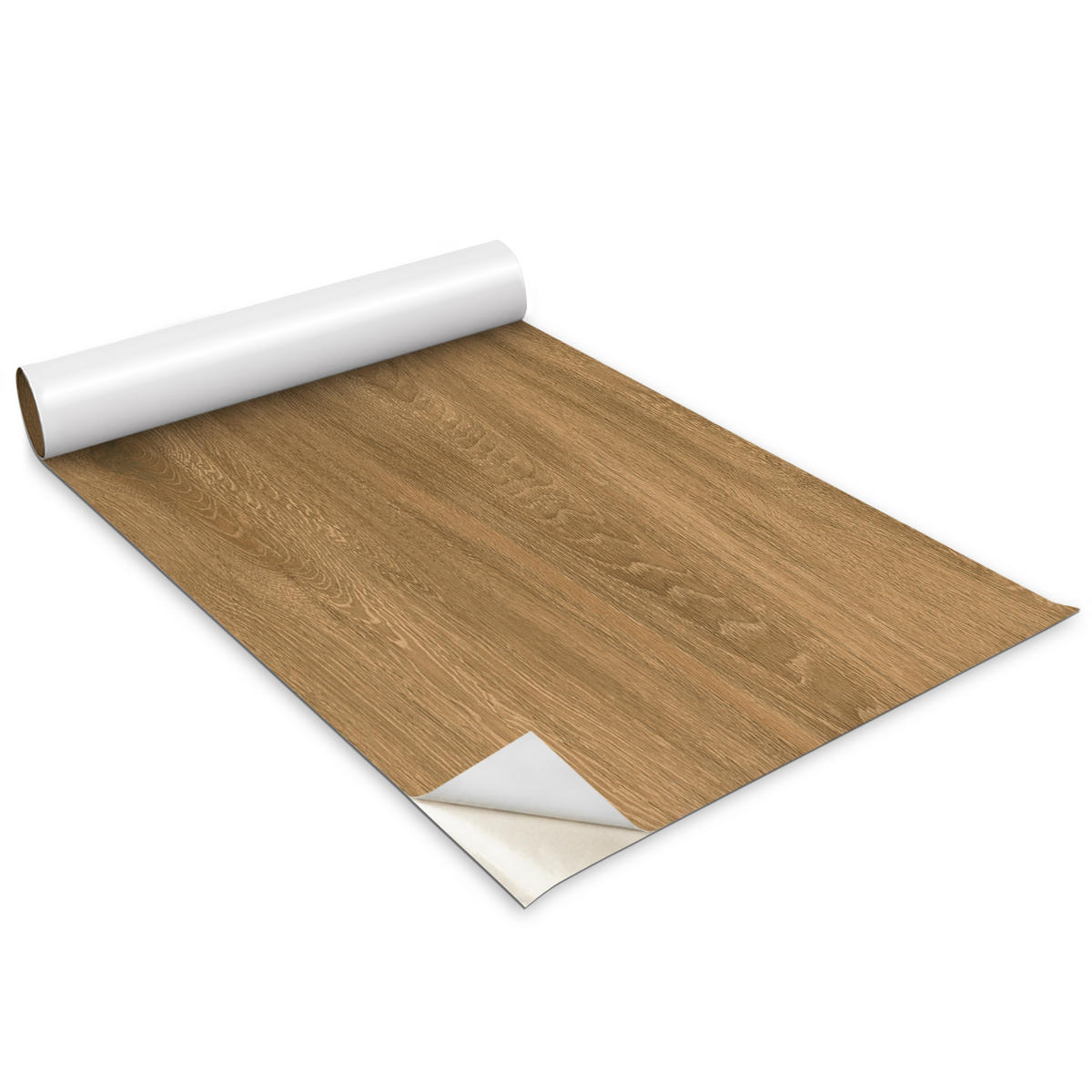 MÖBLAUFKLEBER 100x50 cm braun - Dunkelbraun, Kunststoff (100/50/0.1cm) - Wallfluent