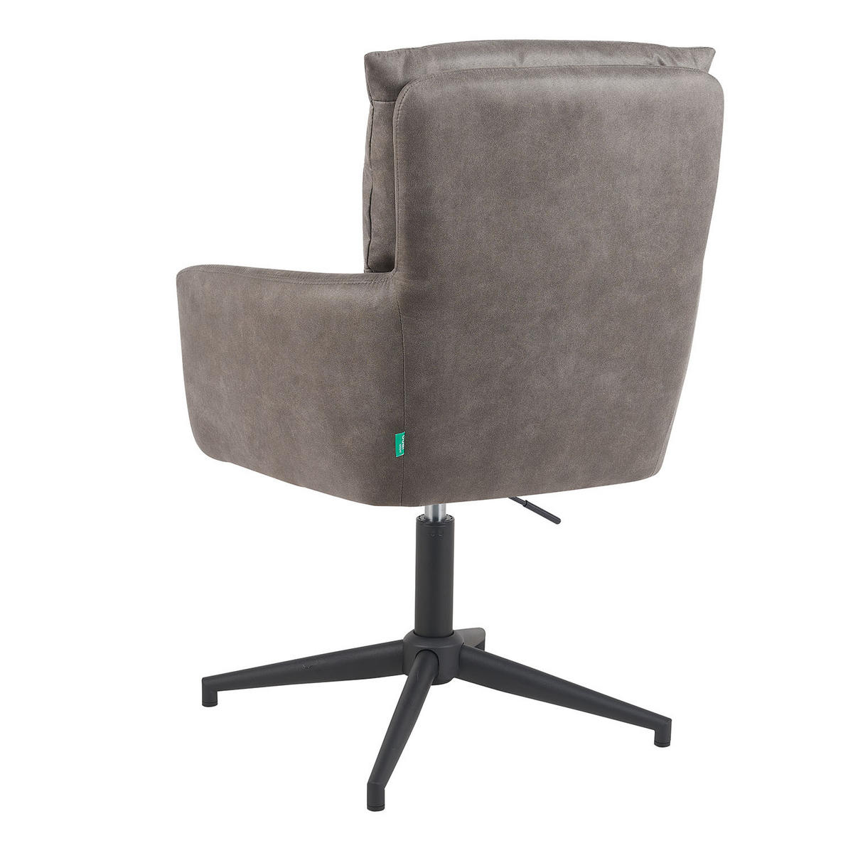 BÜROSTUHL Mika-Romy - Taupe/Schwarz, Textil/Metall (59/91/66cm) - DUBI Möbel