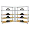 SCHWERLASTREGAL Giant Elephant 2er-Set mit 2x 180x150x60 cm Fachlast 200 kg Verzinkt - Silberfarben, Metall (300/180/60cm) - PROREGAL