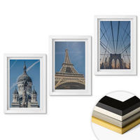 WANDBILDER 3er-Set - 20x30 cm Weißer Rahmen - Ansichten von Gebäuden aus Städten auf der ganzen Welt - Weiß, Kunststoff (20/30cm) - ArtPrintCave