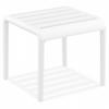 GARTEN-LOUNGETISCH Weiß 42x41x40 cm - Weiß, Kunststoff (41/42/40cm) - AlterEgo