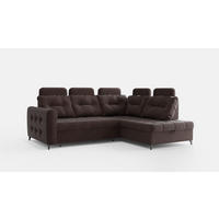 ECKSOFA Wendie - Dunkelbraun, Holzwerkstoff/Textil (250/200cm) - Fun Möbel