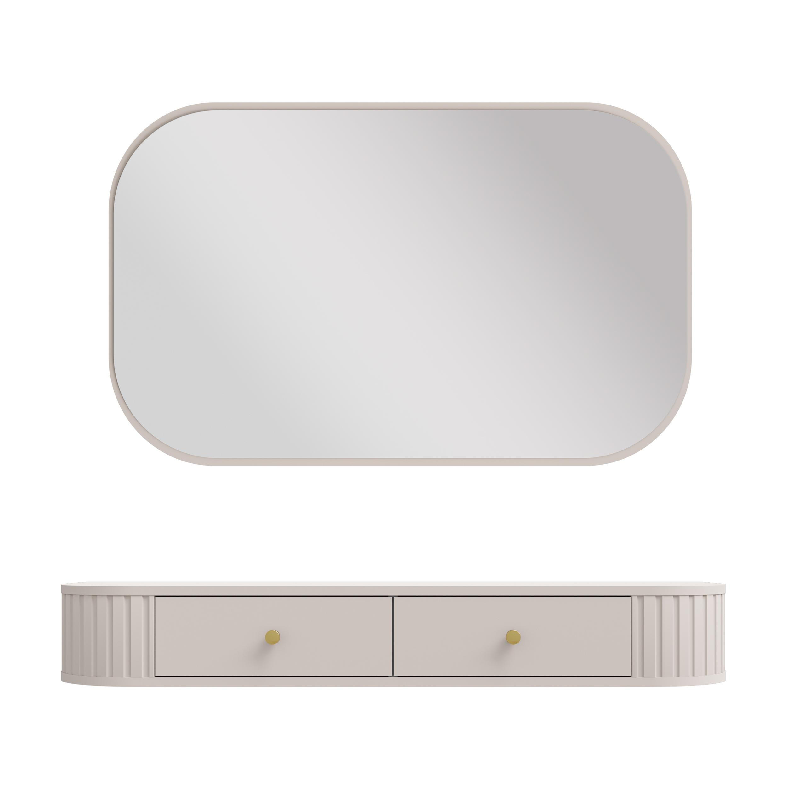 AX Living Konsolentisch Beige 123x17.5x36 cm