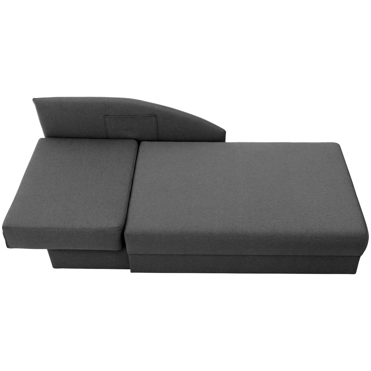 RECAMIERE Armlehne links Kalila Flachgewebe anthrazit - Anthrazit, Kunststoff (154/86/93cm) - 58aufmkessel