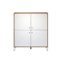 HIGHBOARD Touch Weiß - Weiß, Holzwerkstoff (123/136/40cm) - ebuy24