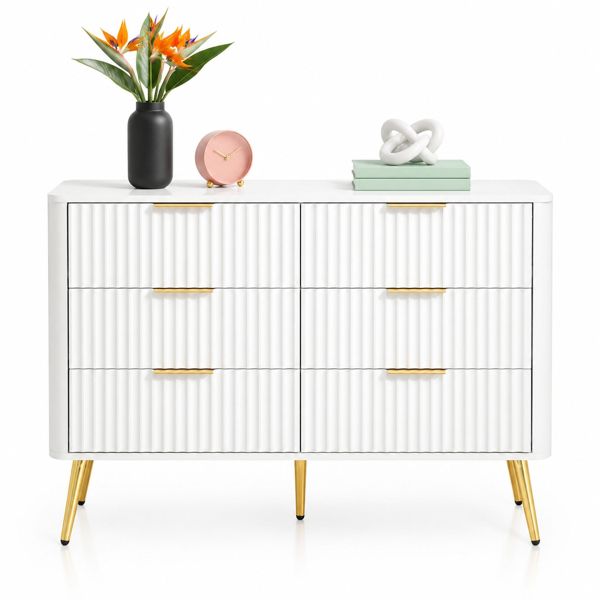 Ivmeu Kommode Weiß 40x80x105 cm