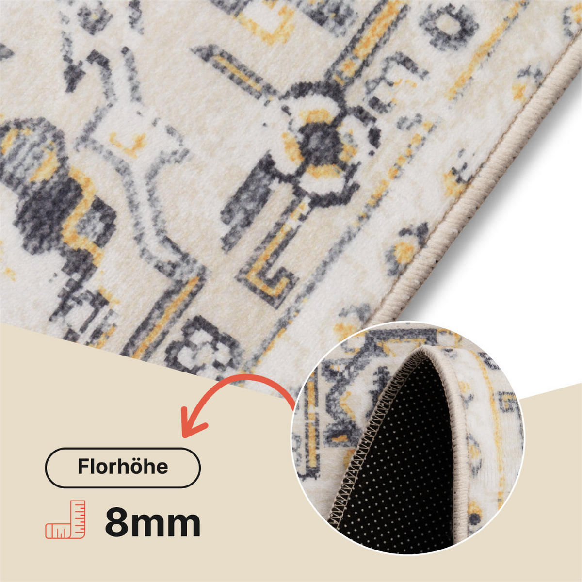 TEPPICH ASH Beige 200/300 cm - Beige, Textil (200/300cm) - Tapiso