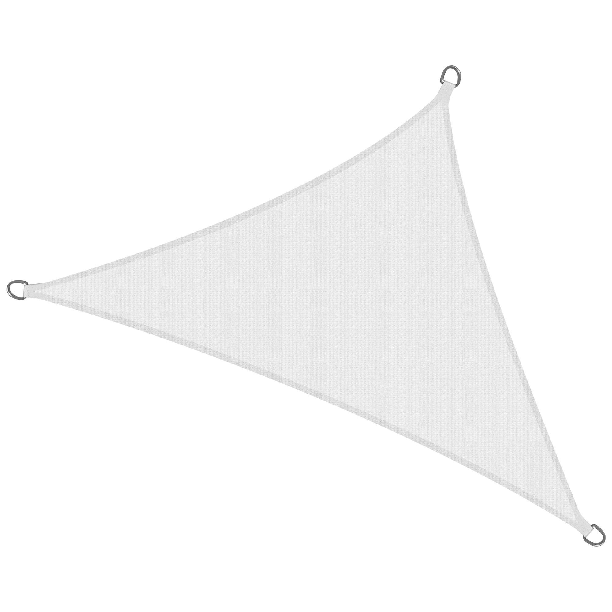 SONNENSEGEL SolVision HS9 500/500/700 cm dreieckig Weiß HDPE - Weiß, Kunststoff (500/500cm) - Sol Royal