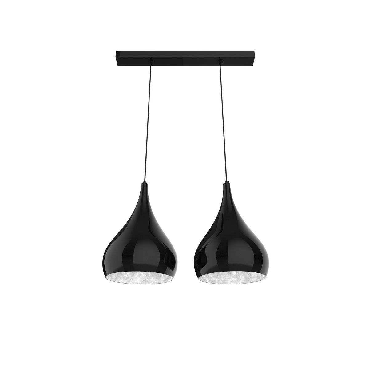 HÄNGELEUCHTE - Schwarz, Metall (55/25/55cm) - Lumicom